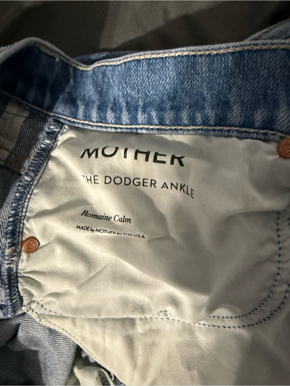 mother dodger ankle romaine calm - Picture 3 of 7